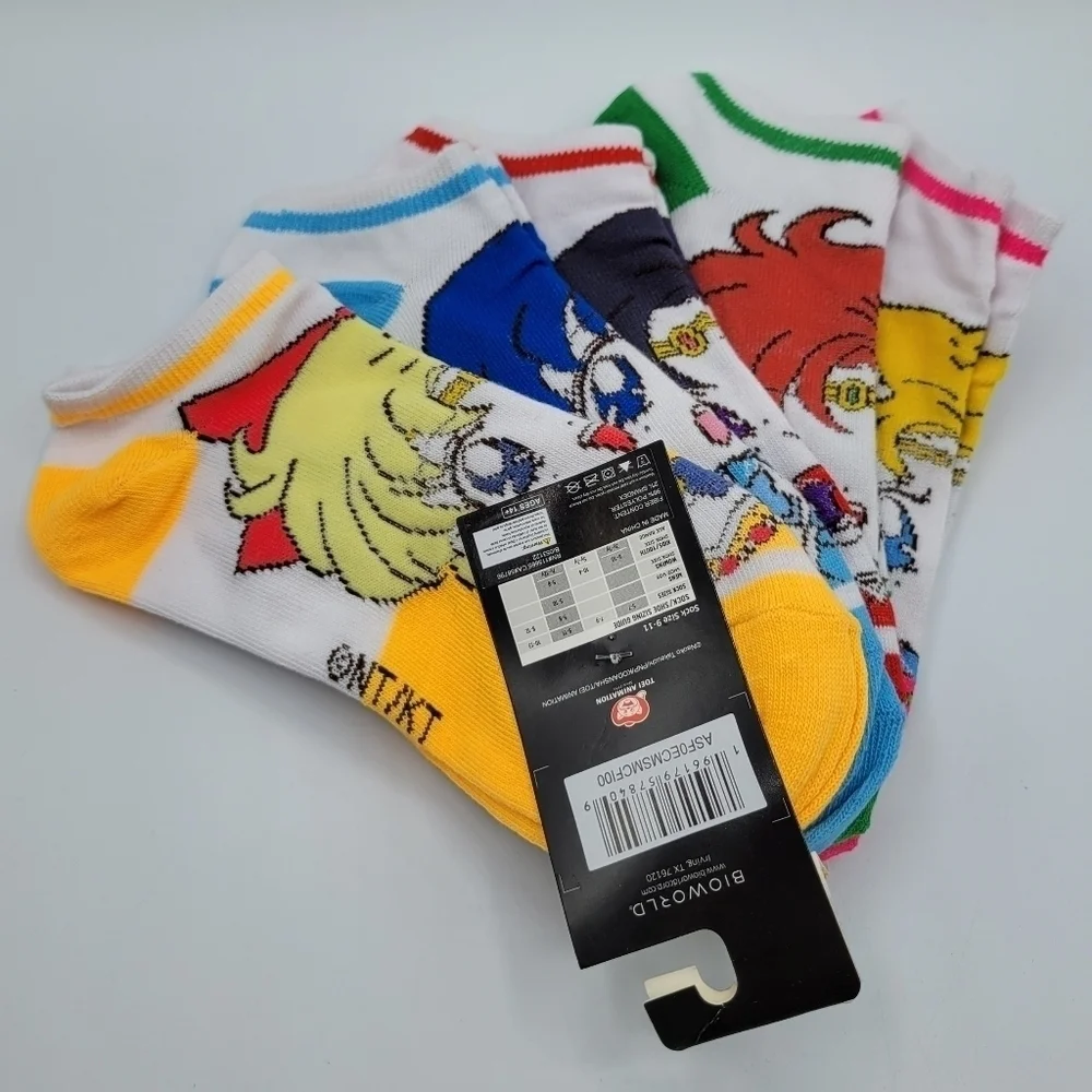 Bioworld Sailor Moon 5 pack Ankle Sock Set